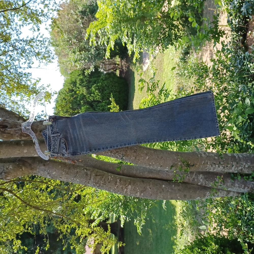 Women's Distressed Wide Leg Silver Jeans Size 30 X 33